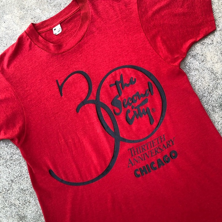Vtg The Second City Chicago 30th Anniversary 1989 Single Stitch Screen Stars Tee