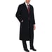 Arthur Black Men's Wool/Cashmere Blend Single Breasted Black Long Coat, Size 42R