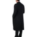 Arthur Black Men's Wool/Cashmere Blend Single Breasted Black Long Coat, Size 42R