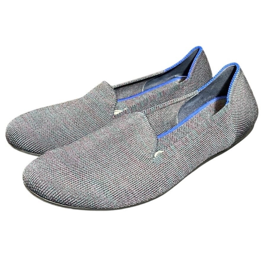 Rothys The Loafers Women's Size 8 US Blue Navy Heather Round Toe Slip on Shoes