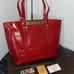 PATRICIA NASH Discovery Leather Bonzano Tote Ruby Red Large Bag AUTHENTIC NWT