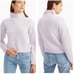 Naadam Merino Cashmere Fisherman Turtleneck Size Small in Dusty Lavender