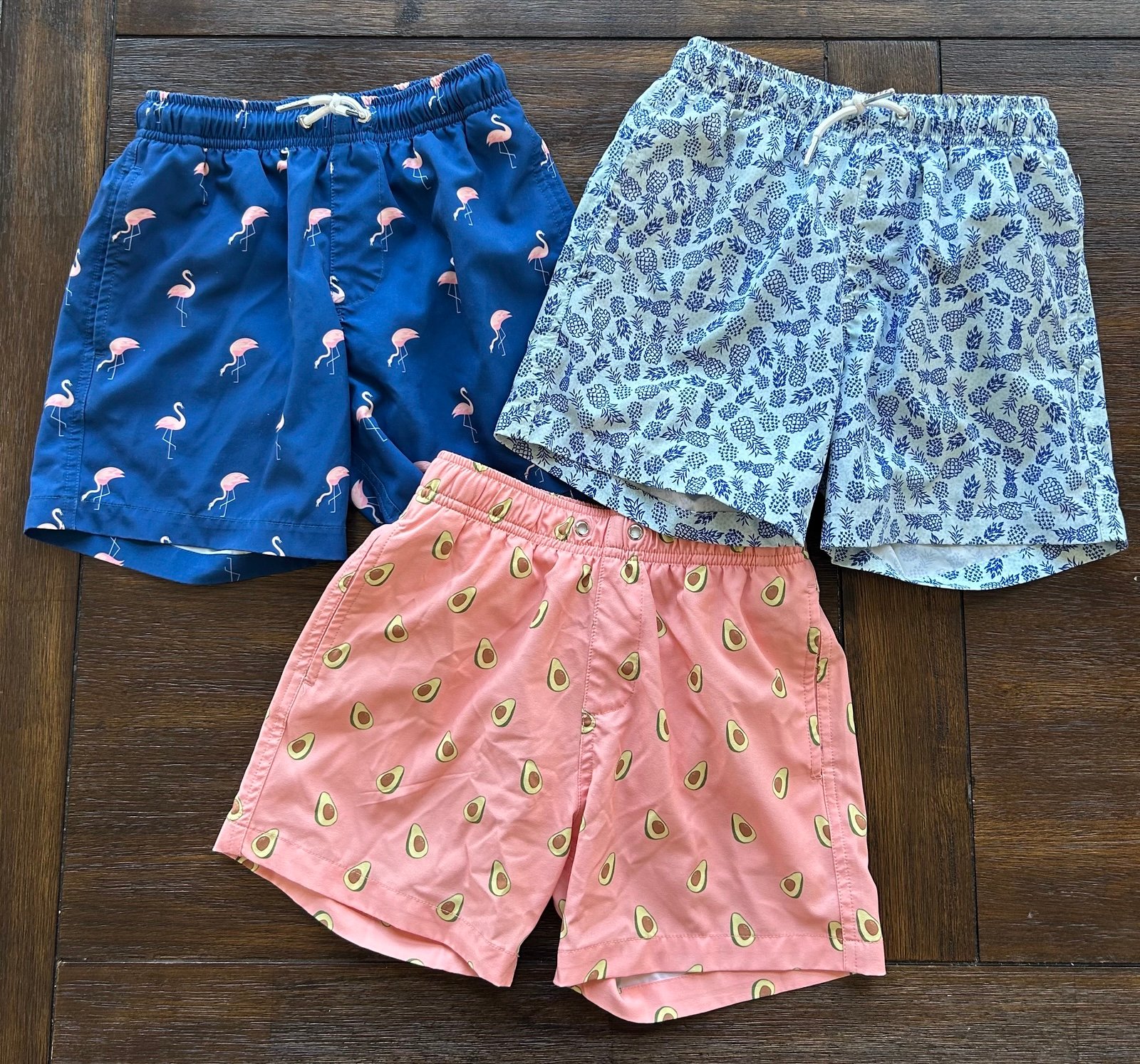 Bermies Boys Size 8 Swim trunk Lot Bundle 3 Pair