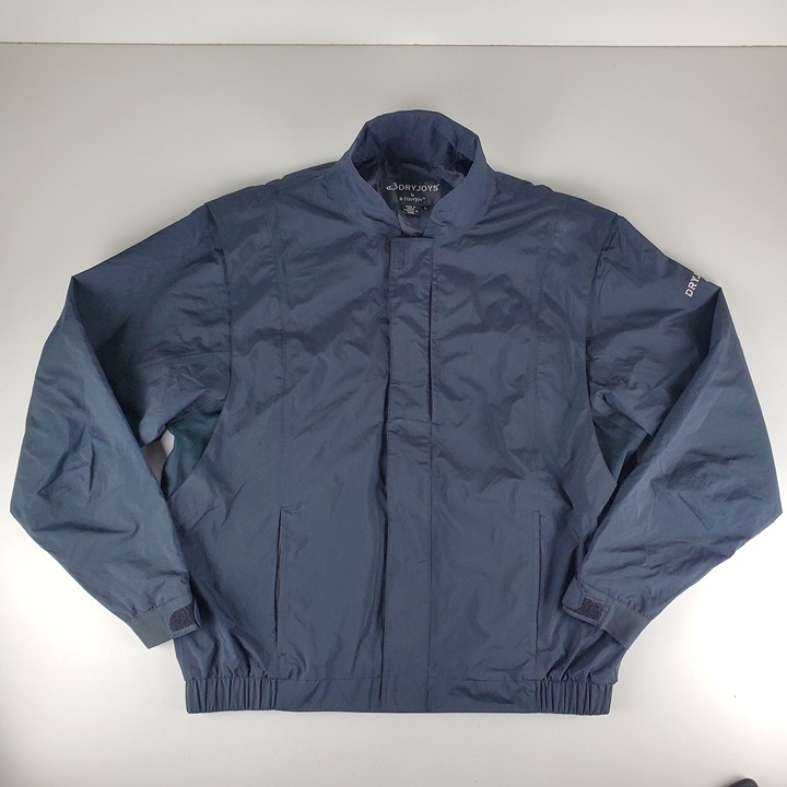 FootJoy DryJoys Men's Jacket Size Large Black Long Sleeve Full Zip Windproof
