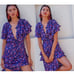 La Maison Talulah The Yearning Ruffle Midi Dress Purple Floral Romantic Boho S