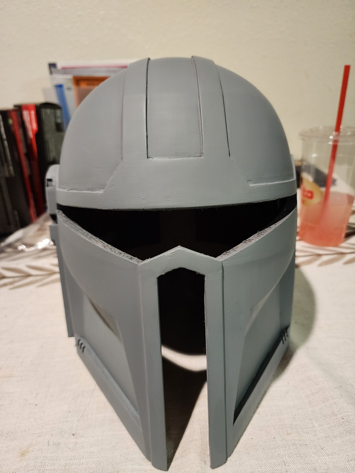 3D Printed Mandalorian Helmet Wearable (Unfinished/Primed) Lg Adult