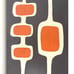 Mid Century Modern Unique Geometric Abstract Painting on Canvas Original Artwork