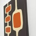Mid Century Modern Unique Geometric Abstract Painting on Canvas Original Artwork