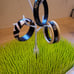 Lovely Vintage Mod Bracelet Lot of 5 Lucite Plastic brown, cream Black Bangles