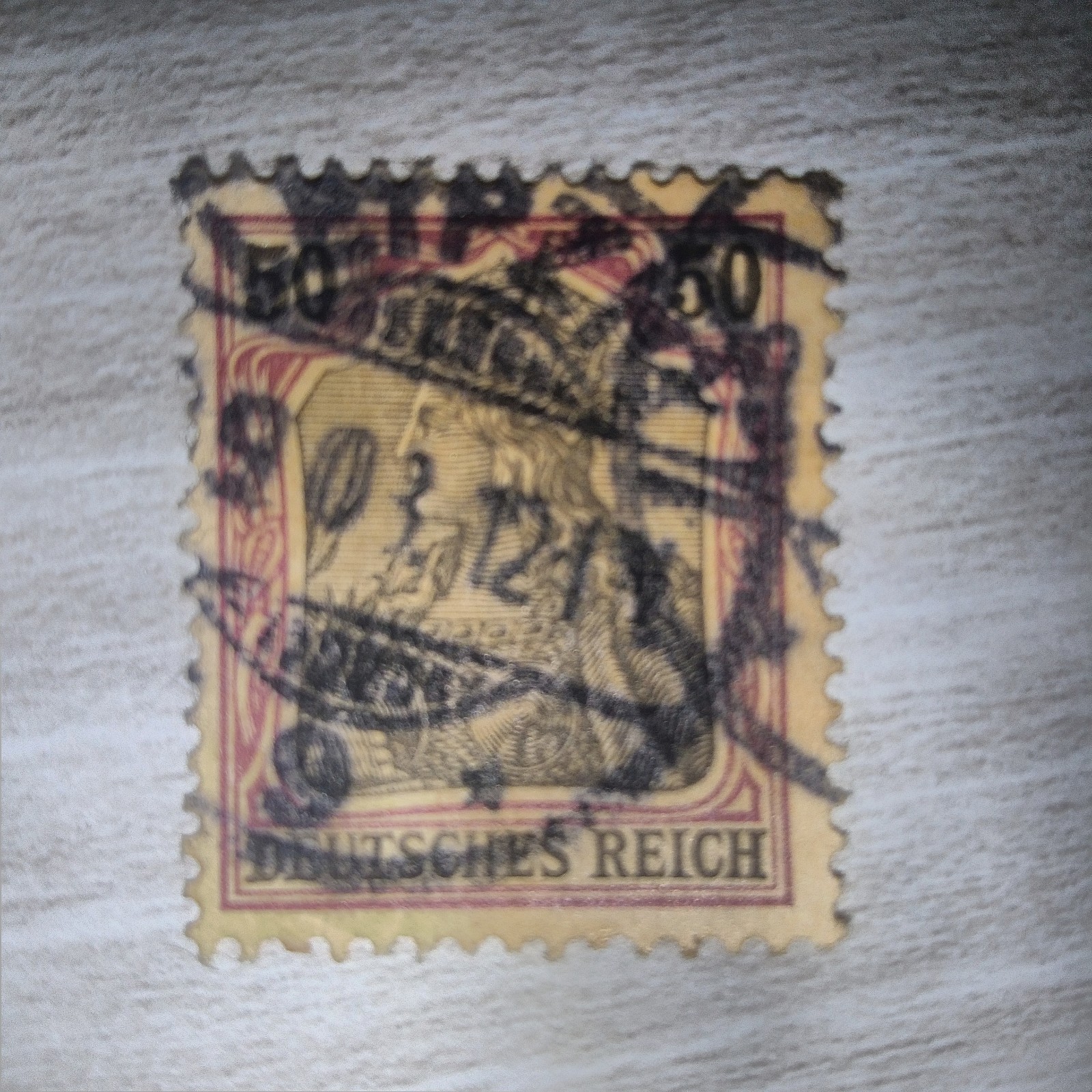 1902-1917 50pf German Deutsches Reich stamp