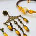 Vintage topaz color jewelry lot