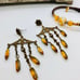 Vintage topaz color jewelry lot