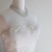 Vintage tea length sleeveless lace 1950s wedding dress XS 0