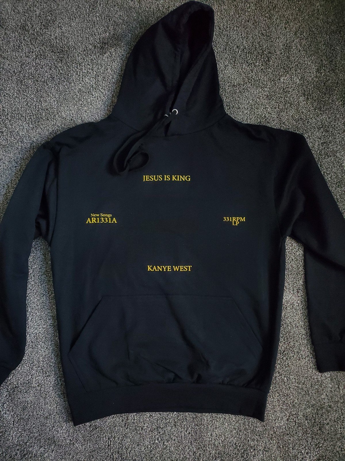 Kanye West Jesus is King Black Hoodie Ye Sweater 2024