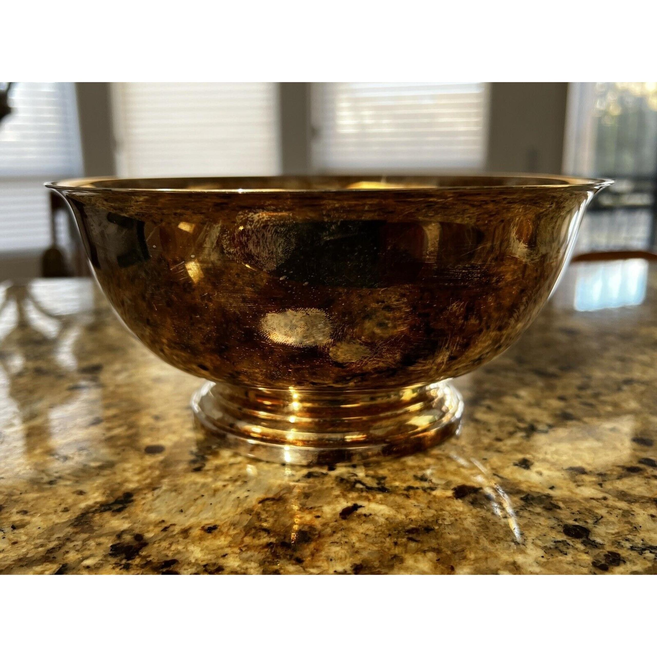 Gorham Silver Plated EP Bowl YC 779 Paul Revere Bowl 8" Good Used Condition