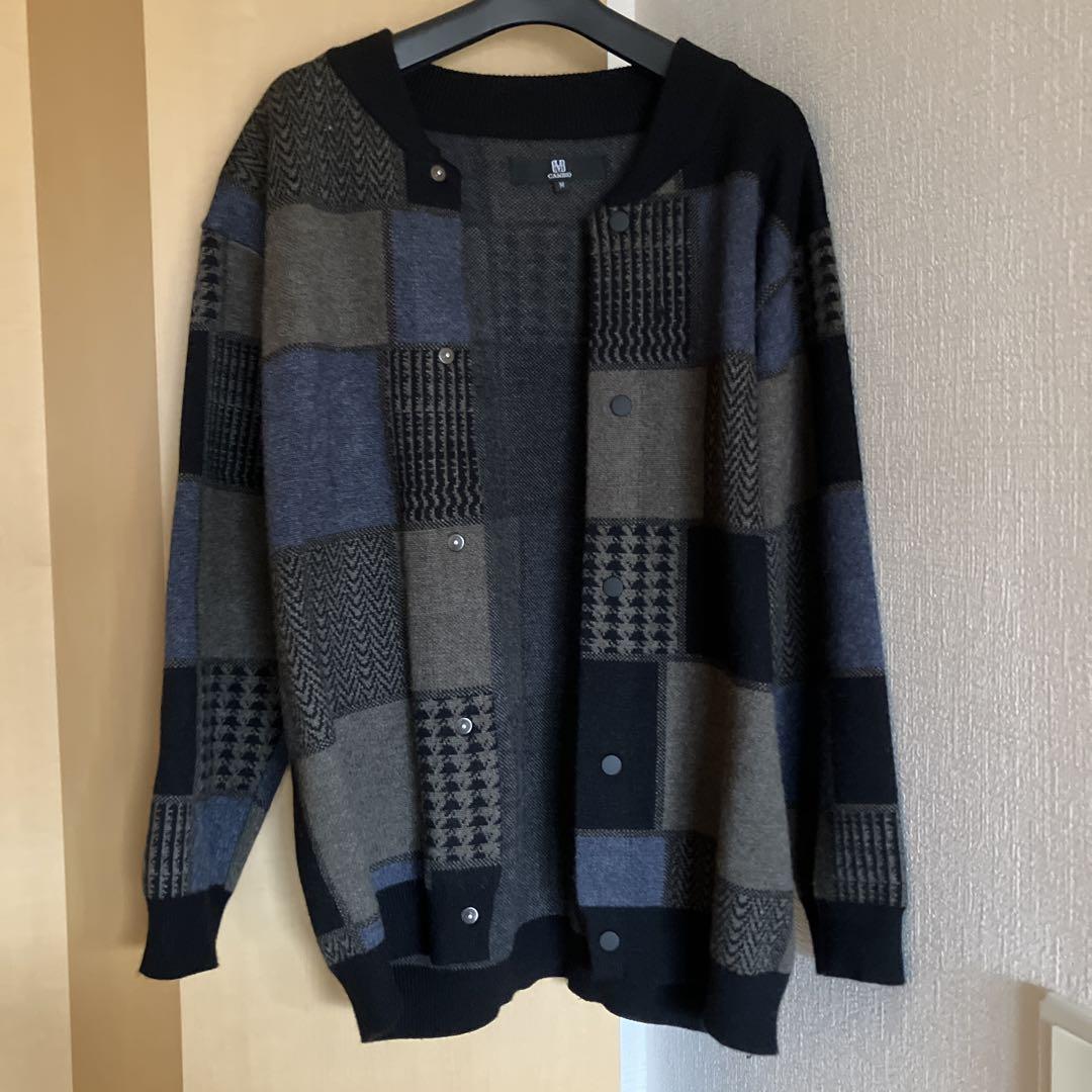CAMBIO Patchwork Cardigan Size M Gray系