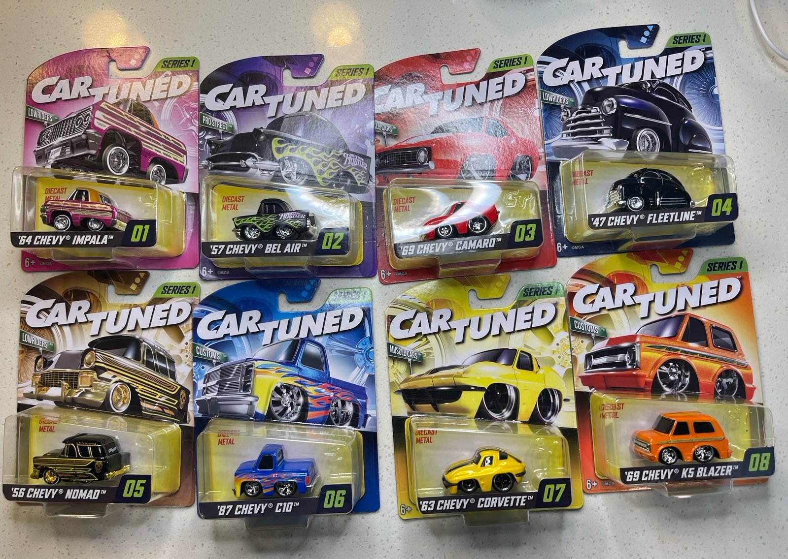 Car Tuned Series 1 1-8 Full Complete Set