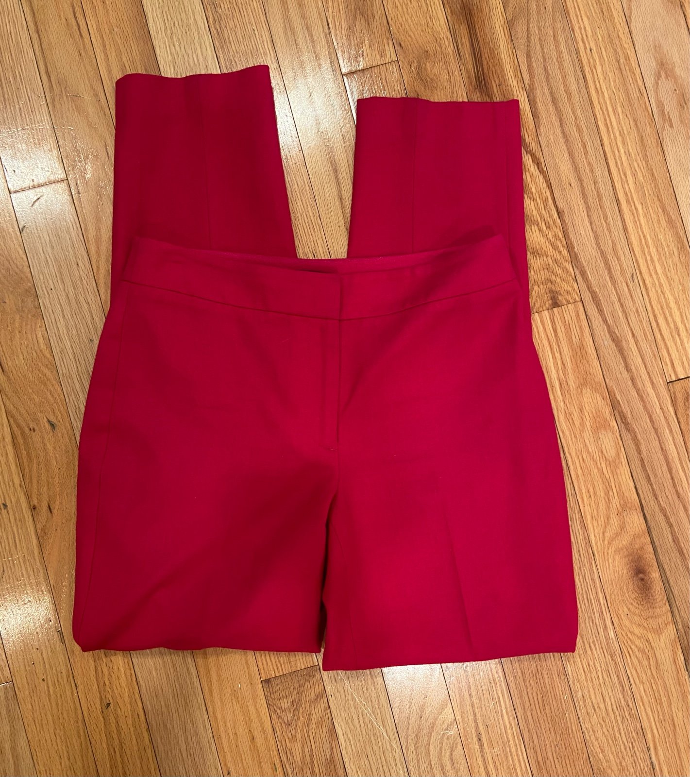 Talbots Heritage Fuschia 99% Wool Straight Leg Dress Pants Size 2