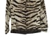 Michael Kors Tiger Striped Scoop Neck Grommet Rope Detailed Cropped Blazer Sz 0