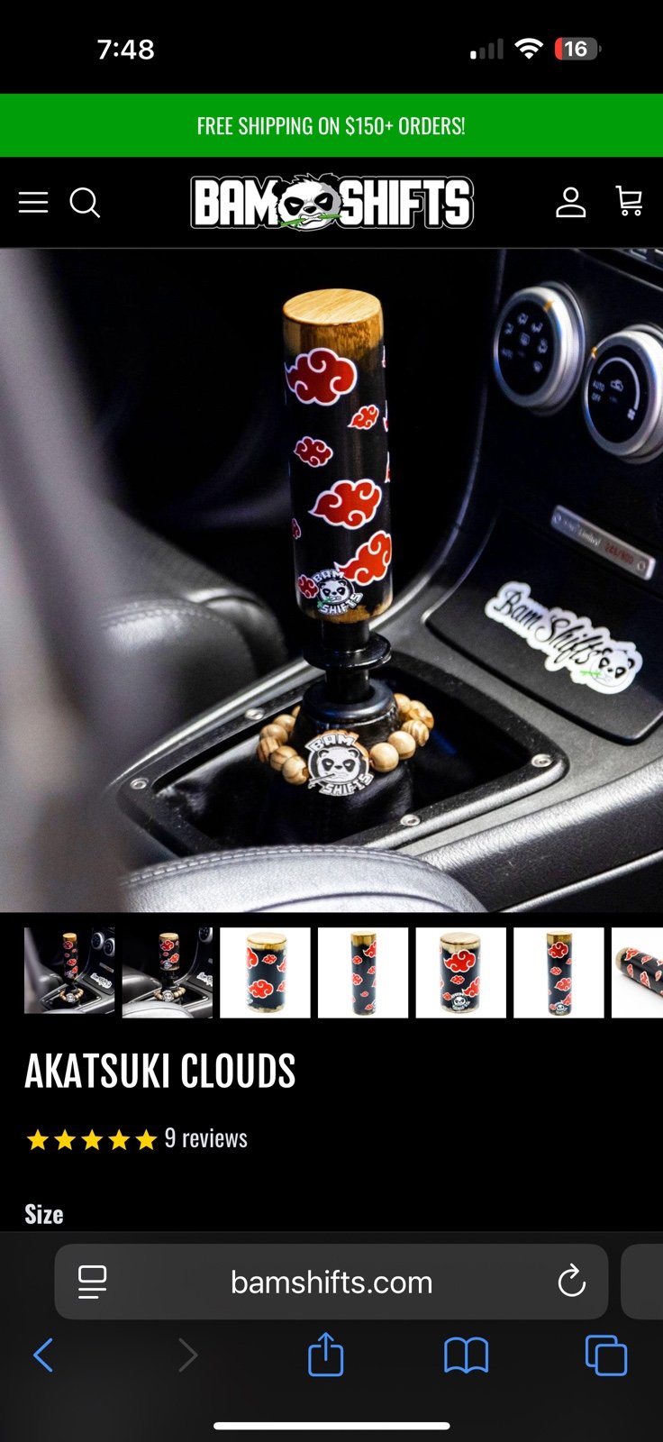 Bam Shifts Gear shifter knob