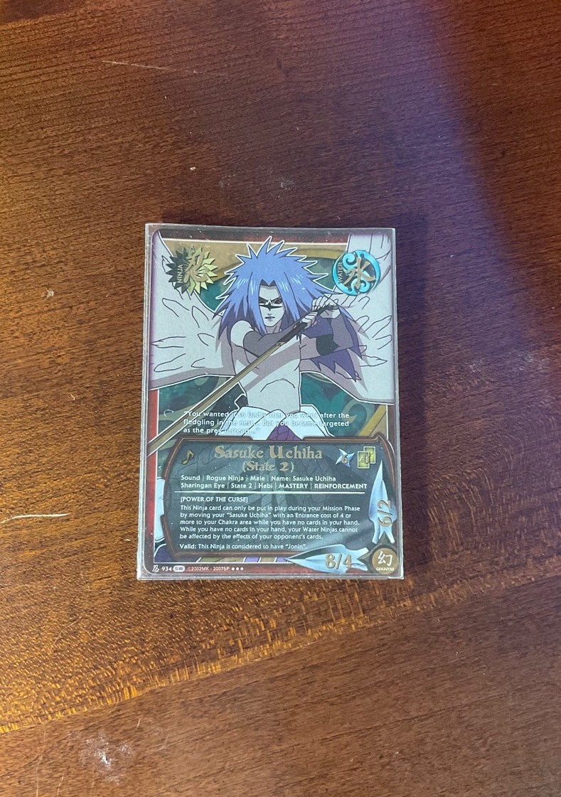 Naruto ccg Sasuke Uchiha (State2) Set 18 trading card