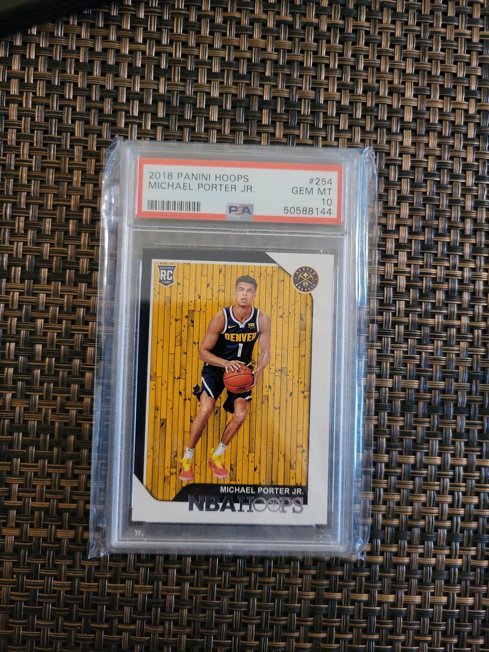 2018 Panini Hoops Michael Porter Jr Rookie RC #254 PSA 10
