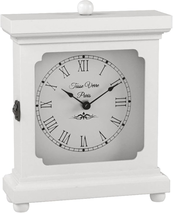White Clock for Shelf Table Or Desk 9 x7
