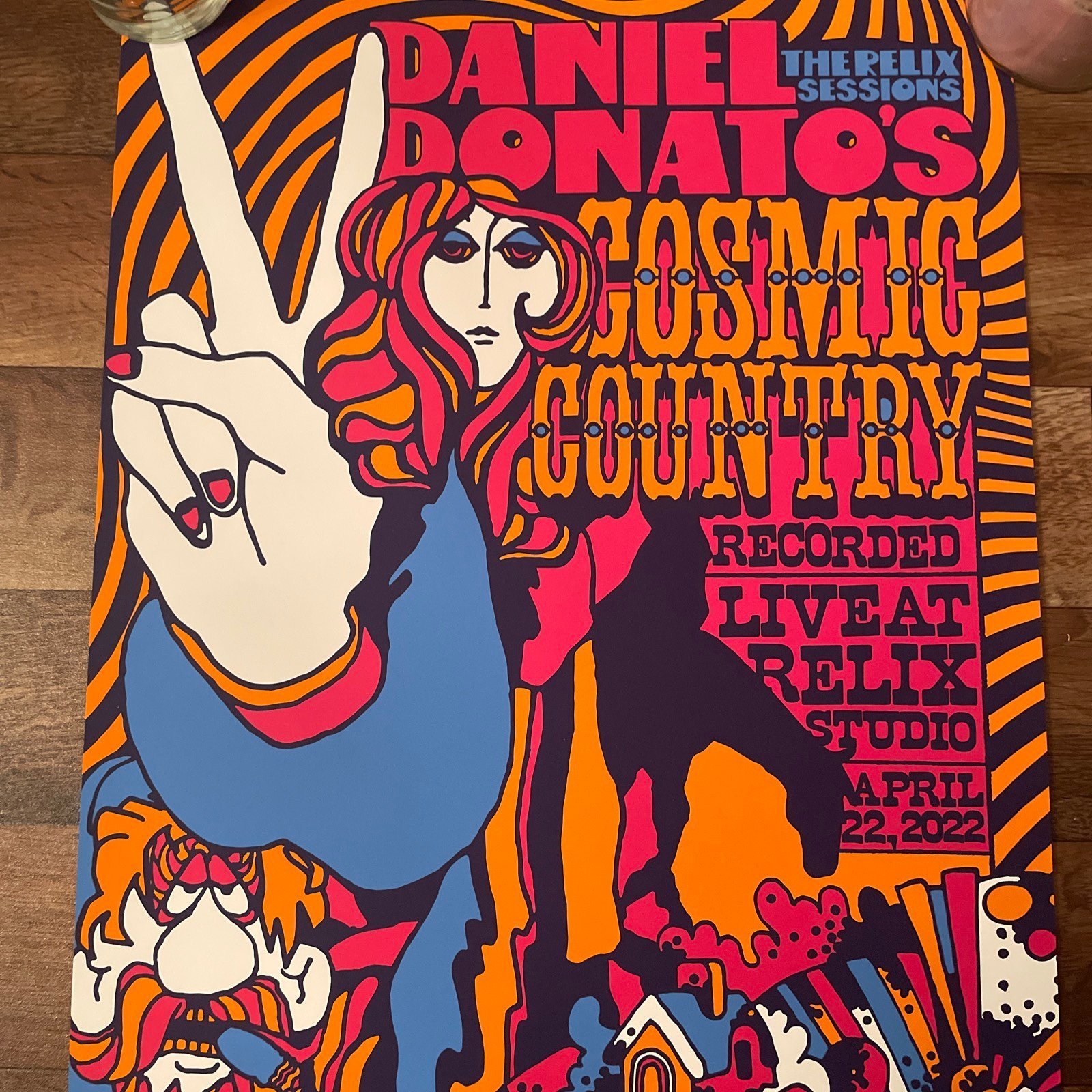 Daniel Donato’s Cosmic Country poster/ 18’x24’/ The Relix sessions