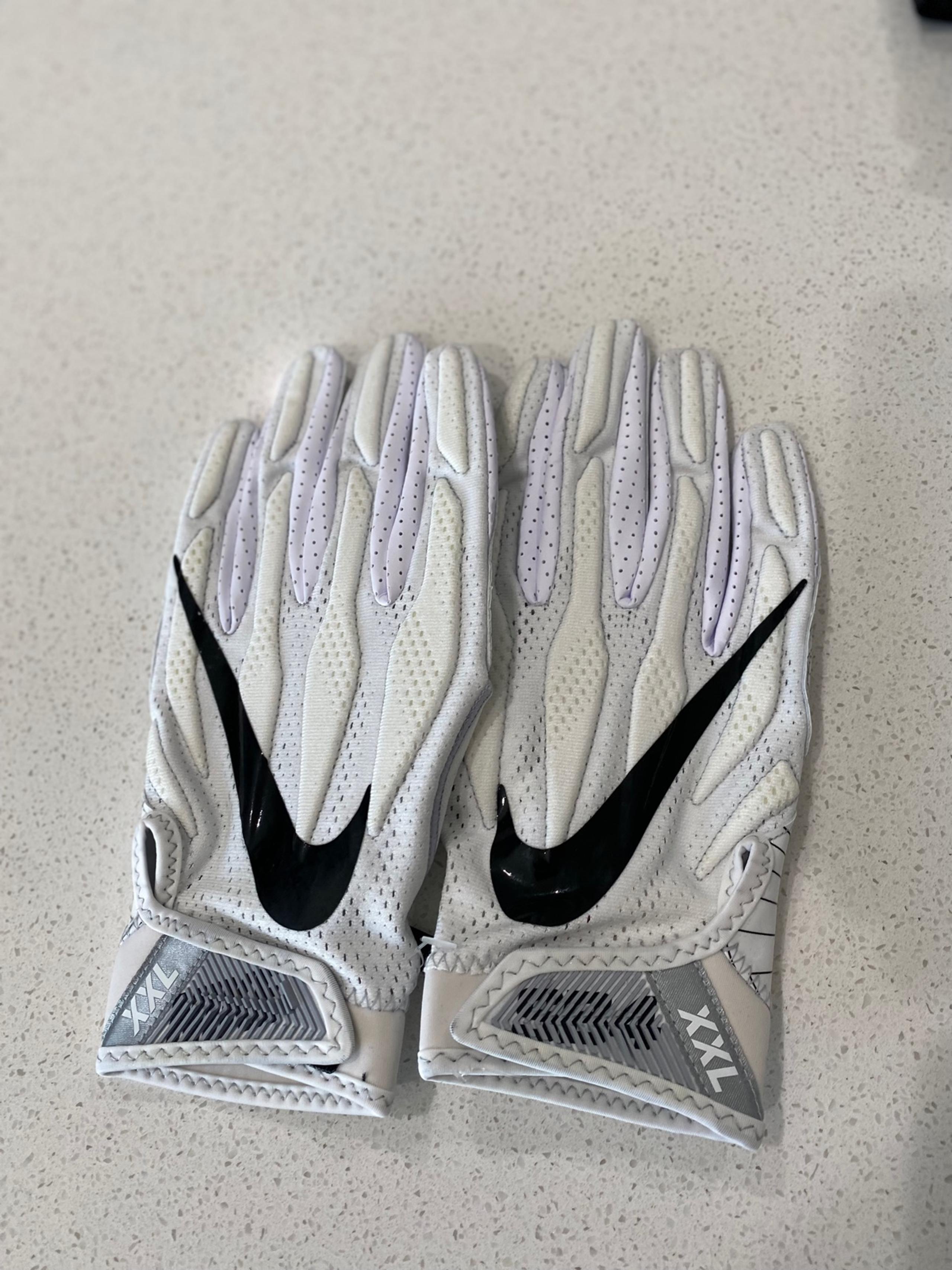 New Nike Superbad 4 Football Gloves Receiver Adult XXL [PGF419-100] Gray Black