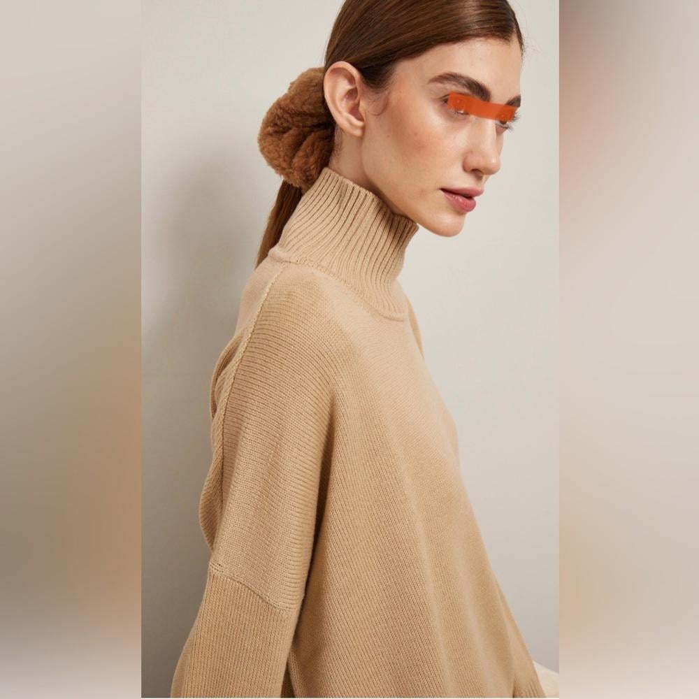 MaxMara label-cut Scrunch Made of Camel wool&Silk Blend Fall/Winter