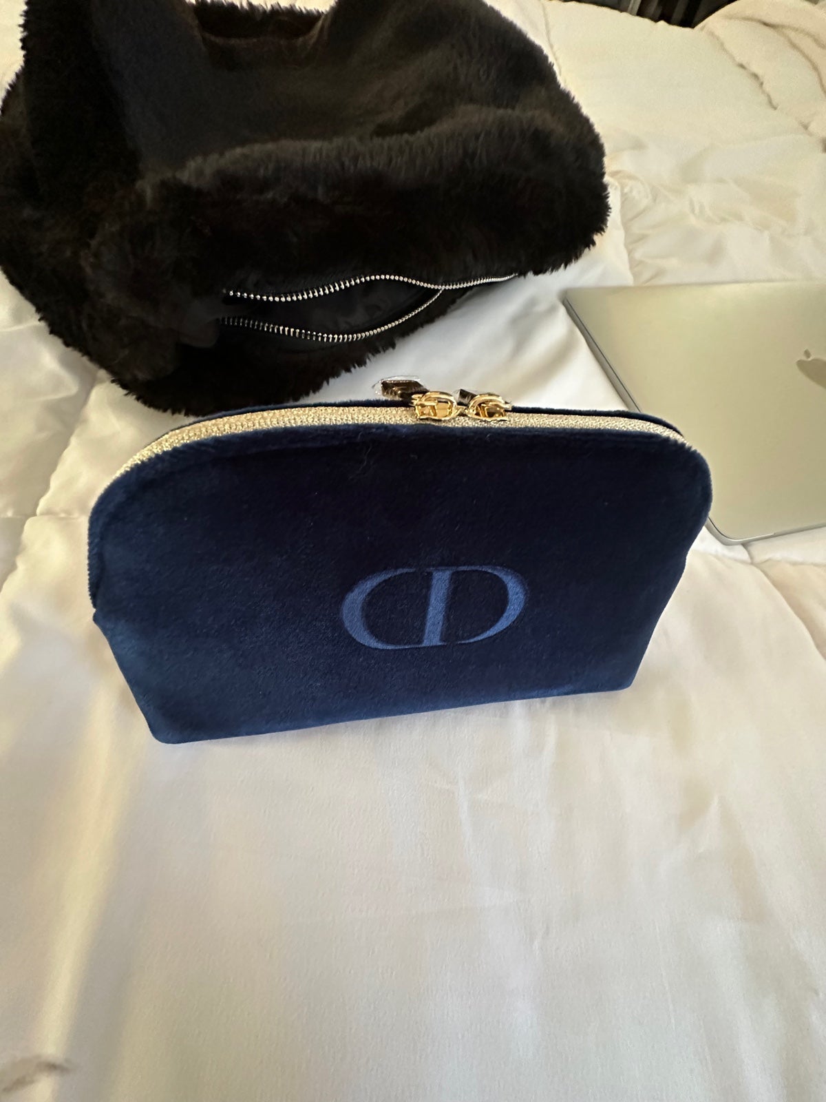 authentic Dior makeup bag