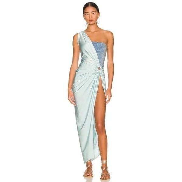 Baobab Nikka Dress Lagoon Blue Womens Size XS