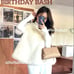 Unused BIRTHDAYBASH Birthday Bash Back Ribbon Fur Vest