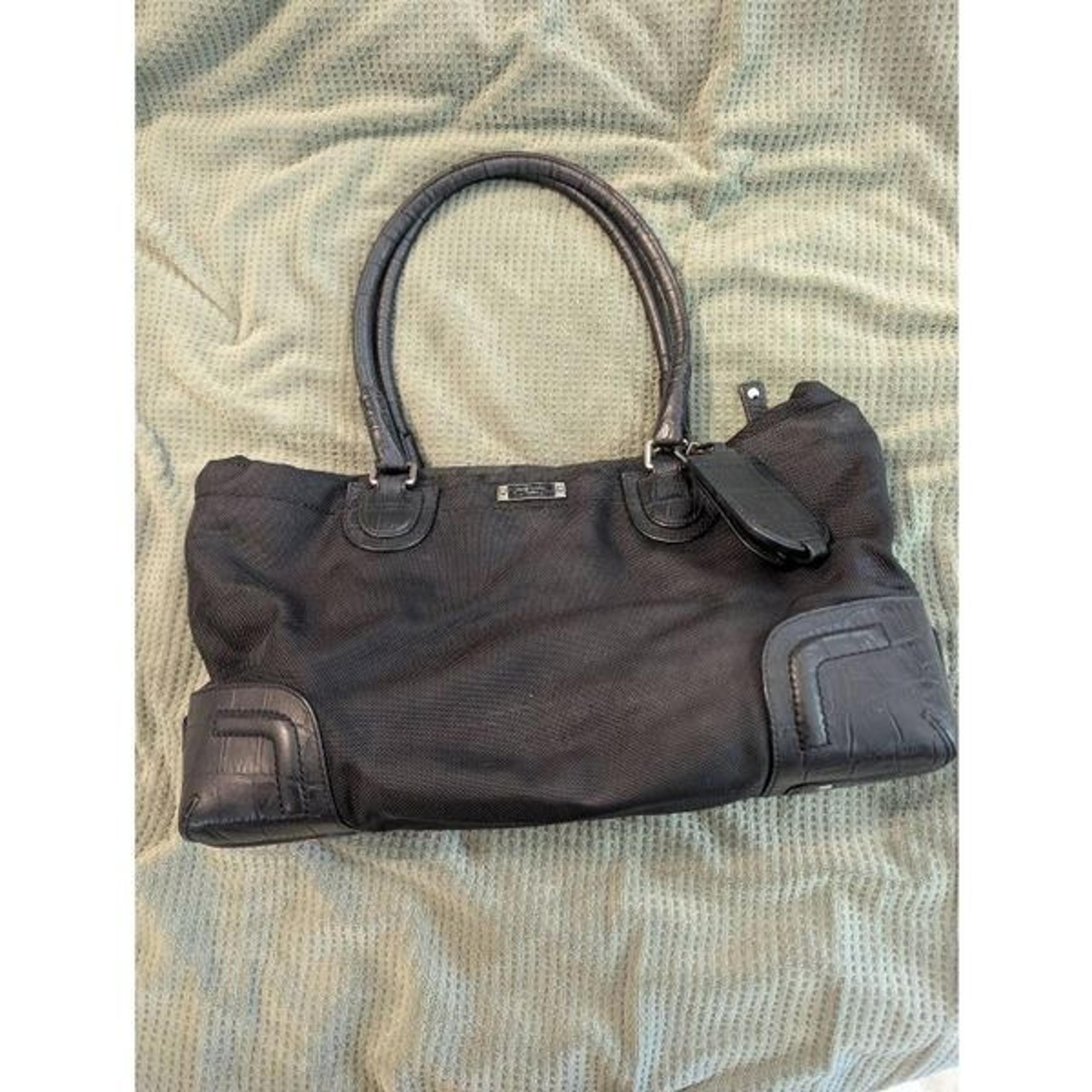 Tumi Black Jackson Nylon Leather Women's Top Handle Shoulder Bag