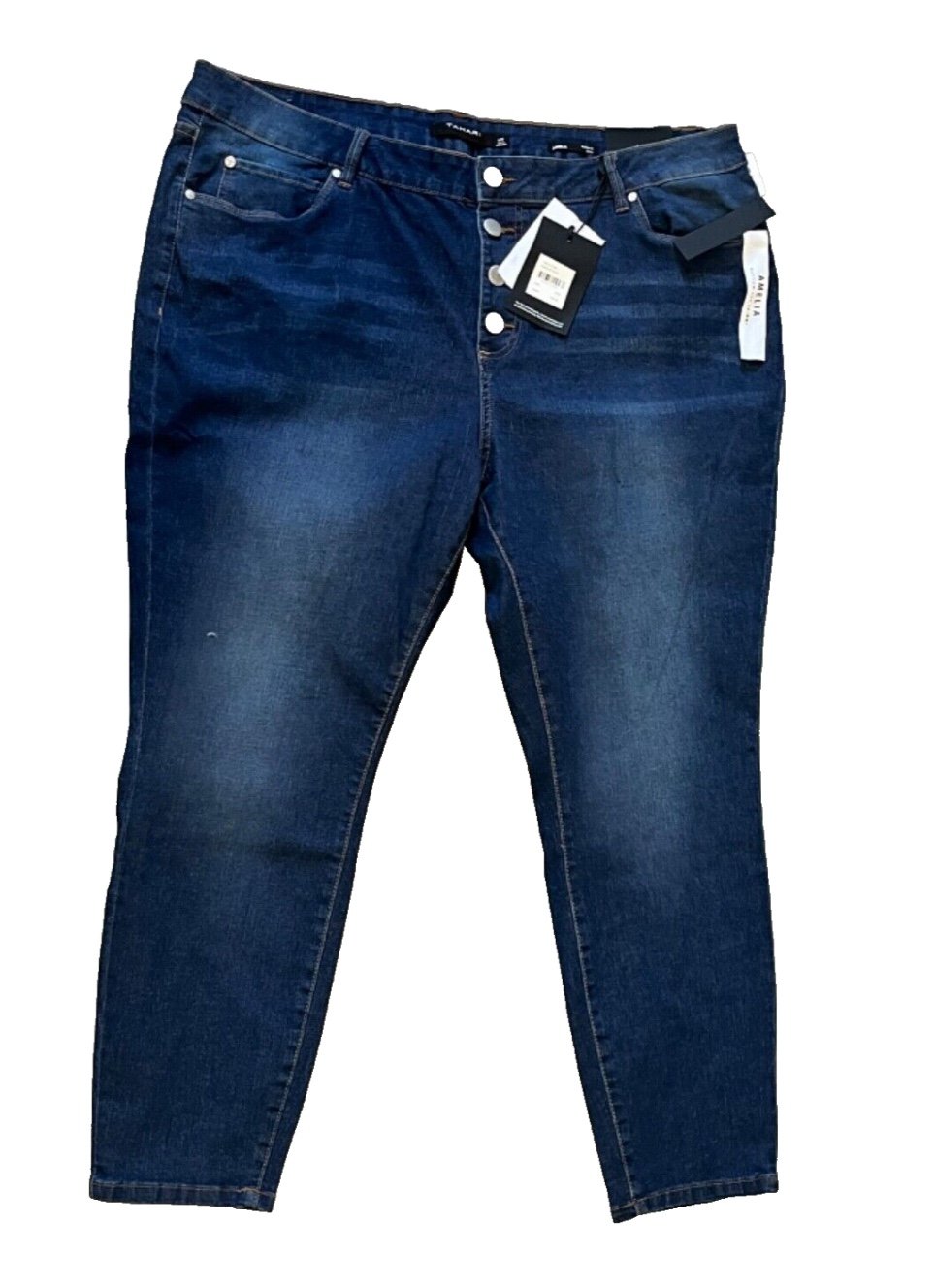 Tahari Amelia Button Fly Skinny Size Women's 22W