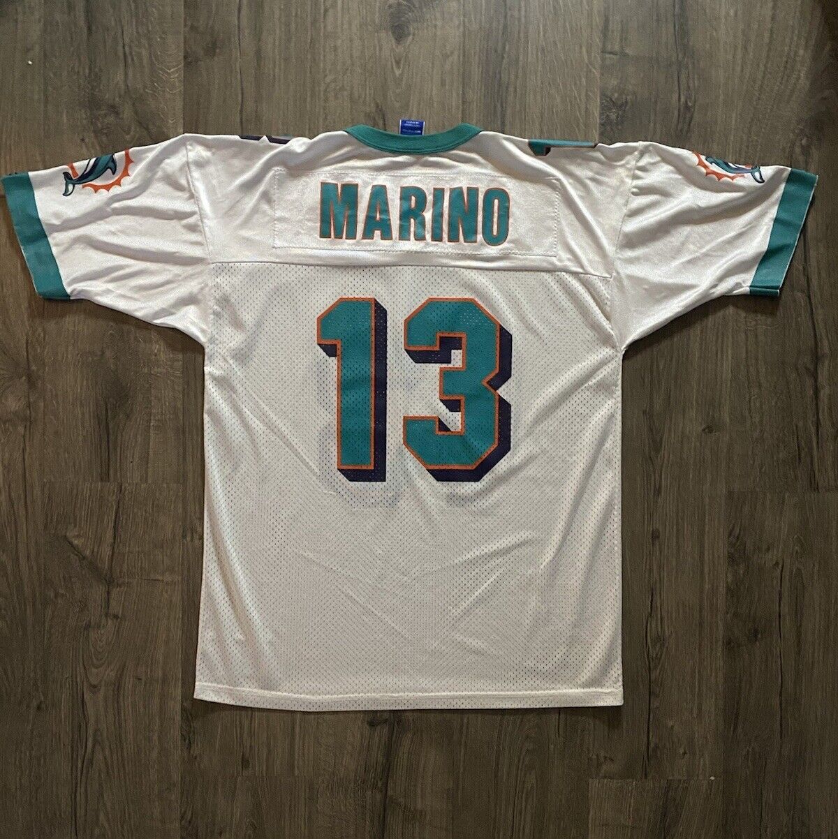 Men Size Large Vintage Dan Marino Miami Dolphins Champion NFL Jersey