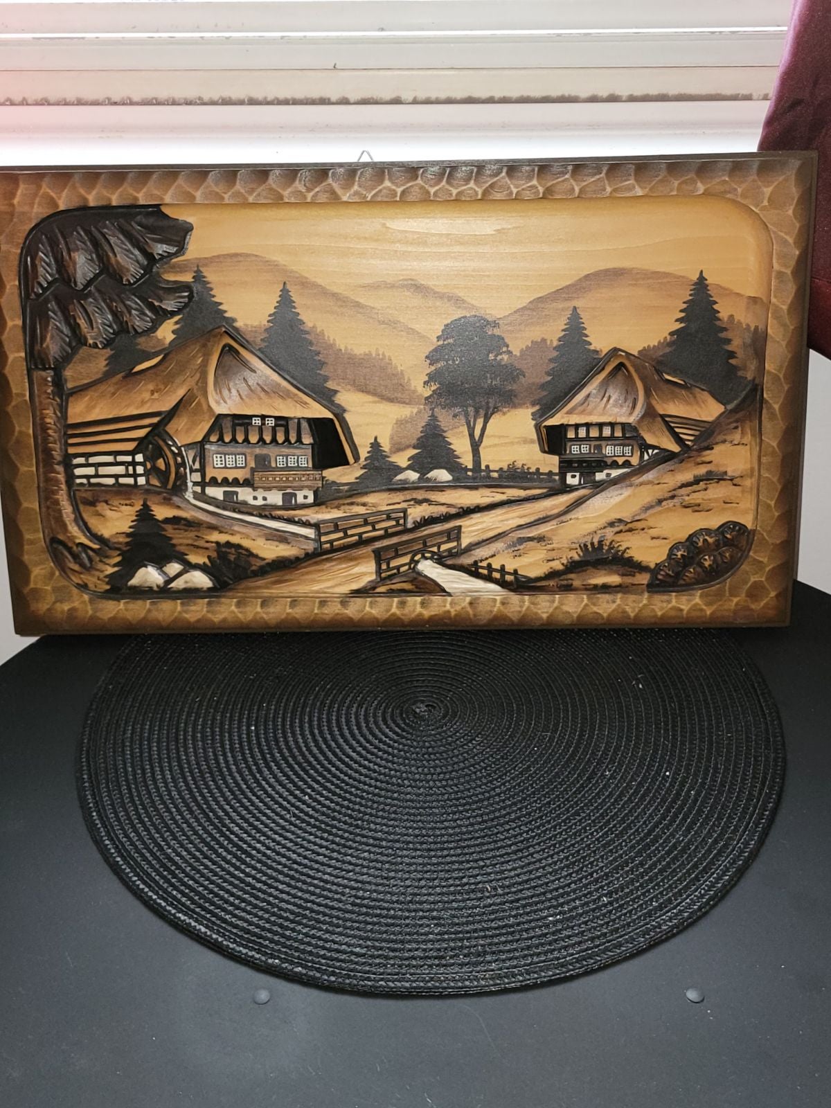 Old German Hand Crafted 3D Sculpture/Painting