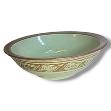 Vintage James E Sanders Studio Art Pottery 6 Bowl