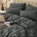 7 Pieces Bed in a Bag Set Dark Grey
