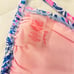 Lilly Pulitzer Jamya Top Multi Blue Peri Takin It Easy Bikini Set.