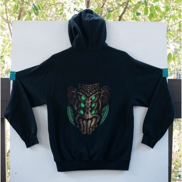H.P. Lovecraft Film Festival Cthulhu Con Celtic Zip Up Sweatshirt Black Size M
