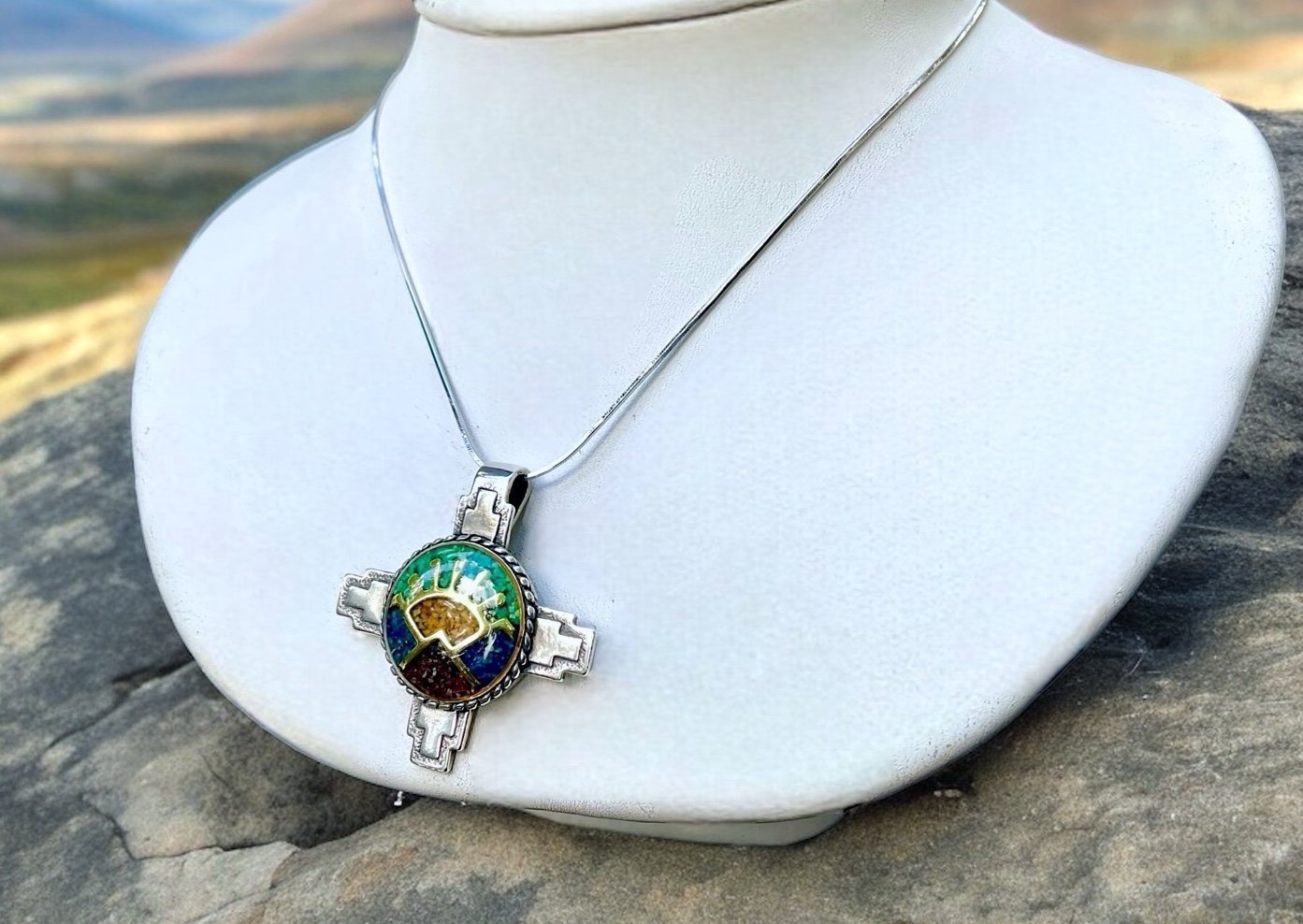 Carolyn Pollack Sterling Pendant Necklace