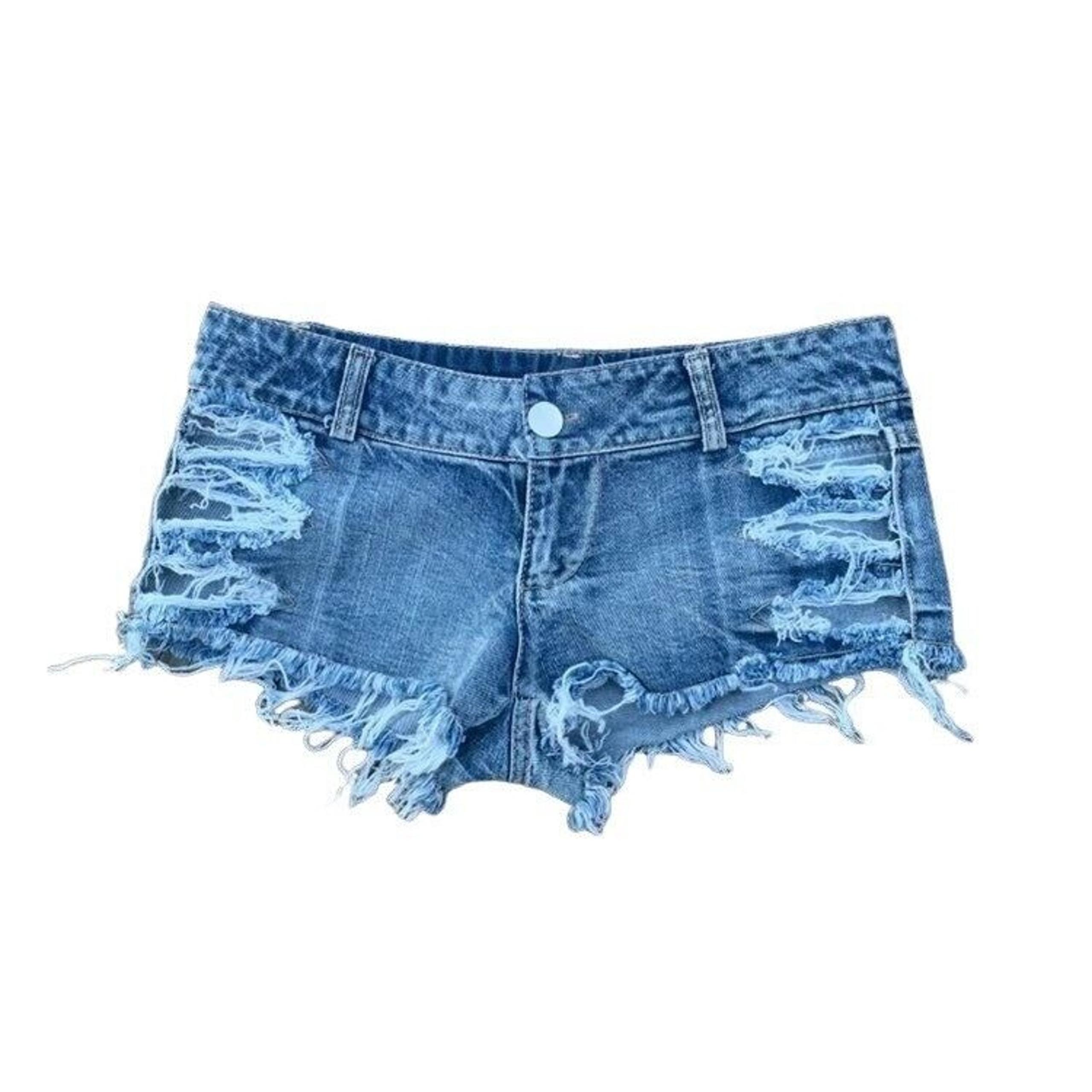 Be Wicked Jean Shorts Sz Medium womens denim jean shorts ladies junior cut offs