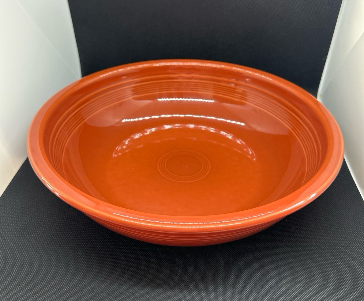 Fiestaware Homer Laughlin Pasta Bowl - Orange