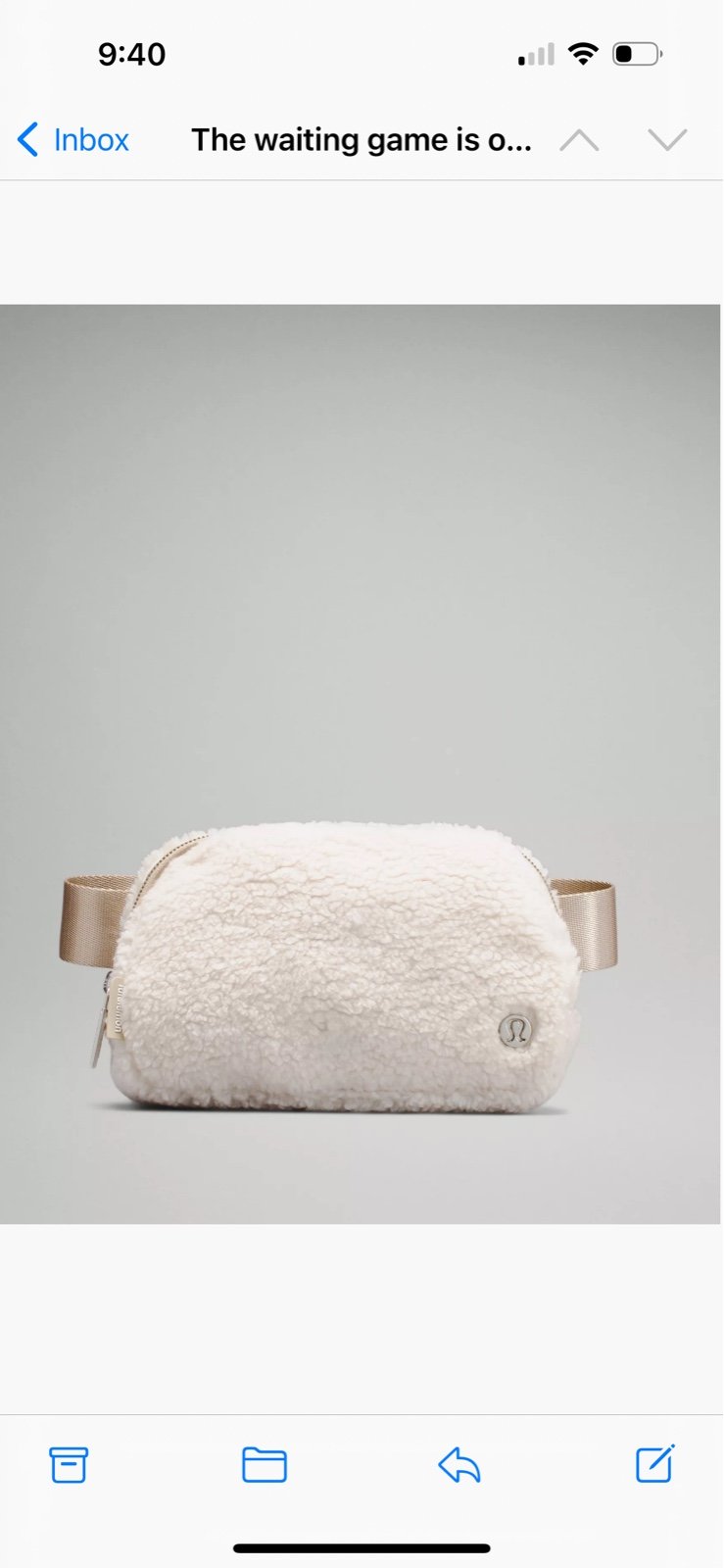 Lululemon Everywhere Fleece belt bag