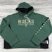 Milwaukee Bucks Fanatics Women's 2XL Iconic Halftime Colorblock Pullover Hoodie
