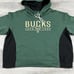 Milwaukee Bucks Fanatics Women's 2XL Iconic Halftime Colorblock Pullover Hoodie