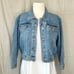 Vintage 90s Cropped Light Wash Jeanology Boxy Denim Jean Jacket - XS-Medium
