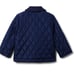 JANIE & JACK Quilted Barn Coat Boys 12-18 months Navy Blue Baby Toddler Jacket