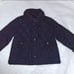 JANIE & JACK Quilted Barn Coat Boys 12-18 months Navy Blue Baby Toddler Jacket